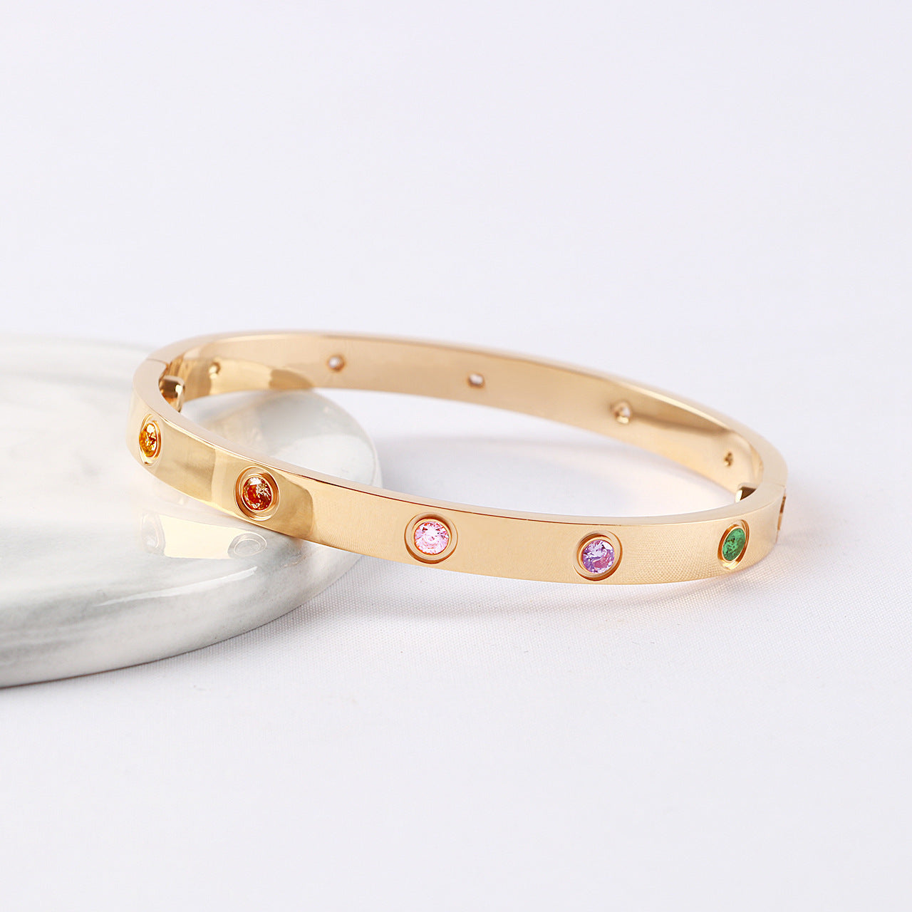 [Twinkle] 2026 NEW 6.1MM COLORED GEMSTONE BRACELET