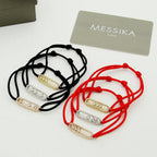 [Twinkle ]MK Care(s) pink cord pavé bracelet