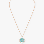 [Twinkle ]Twinkle MOVE 3 DIAMONDS TURQUOISE PINK GOLD DIAMOND NECKLACE