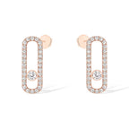 [Twinkle ]MOVE UNO STUD DIAMOND PAVED EARRINGS