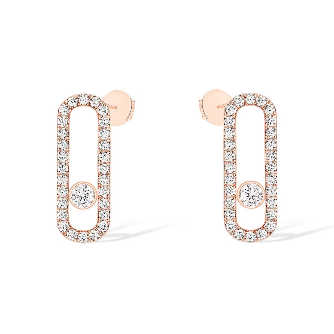 [Twinkle ]MOVE UNO STUD DIAMOND PAVED EARRINGS