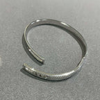 [Twinkle ]Move Noa Rose Gold Pavé Diamond Bangle Bracelet