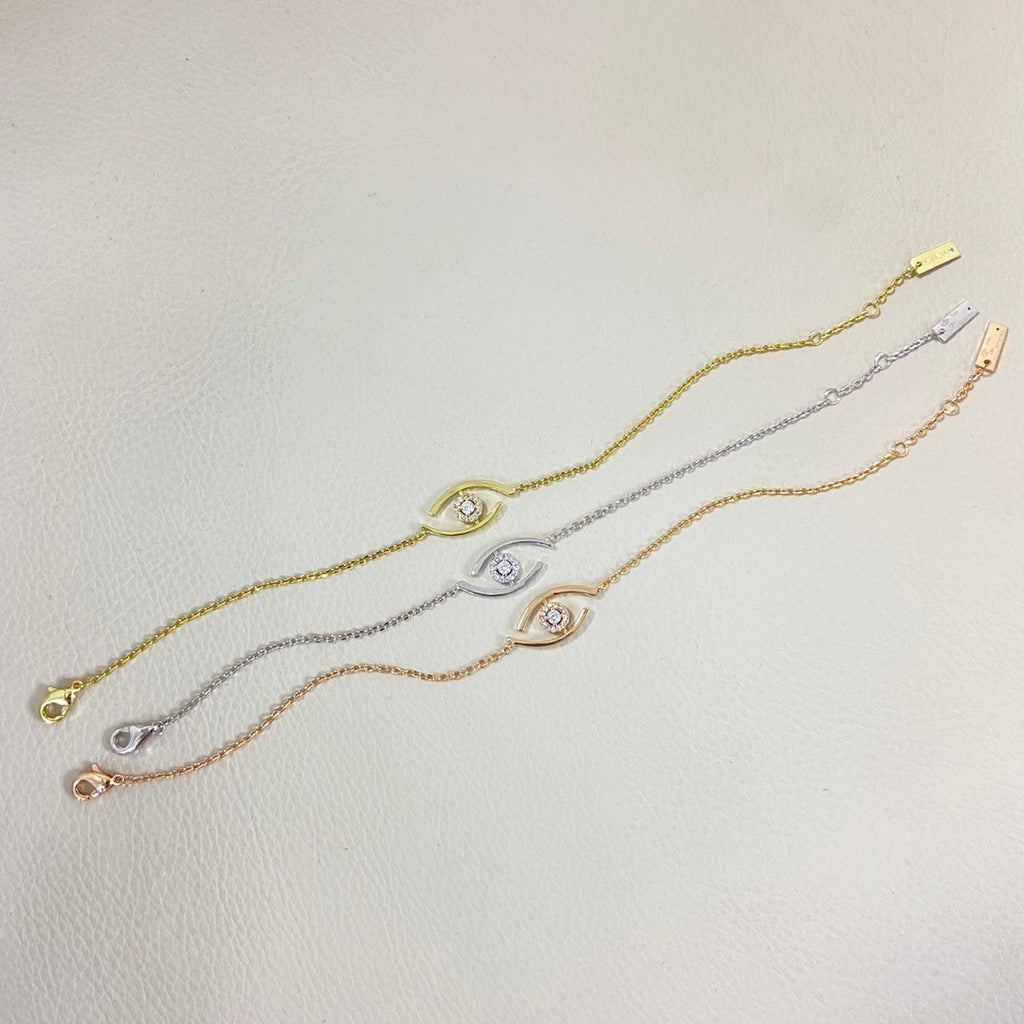 [Twinkle ]Twinkle Eye Pave-Set Diamond Bracelet