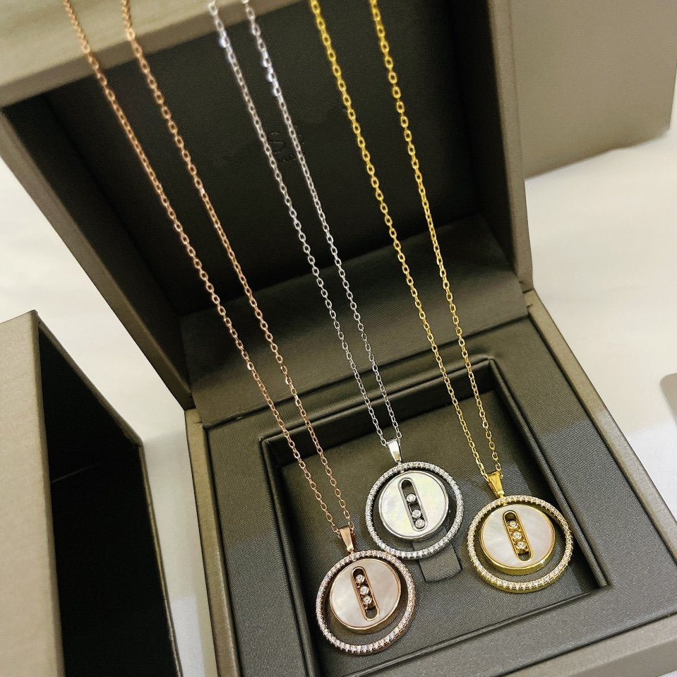 [Twinkle ]Twinkle MOVE MM NACRE BLANCHE DIAMOND NECKLACE