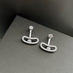 [Twinkle ]MOVE UNO SILVER DIAMOND EARRINGS