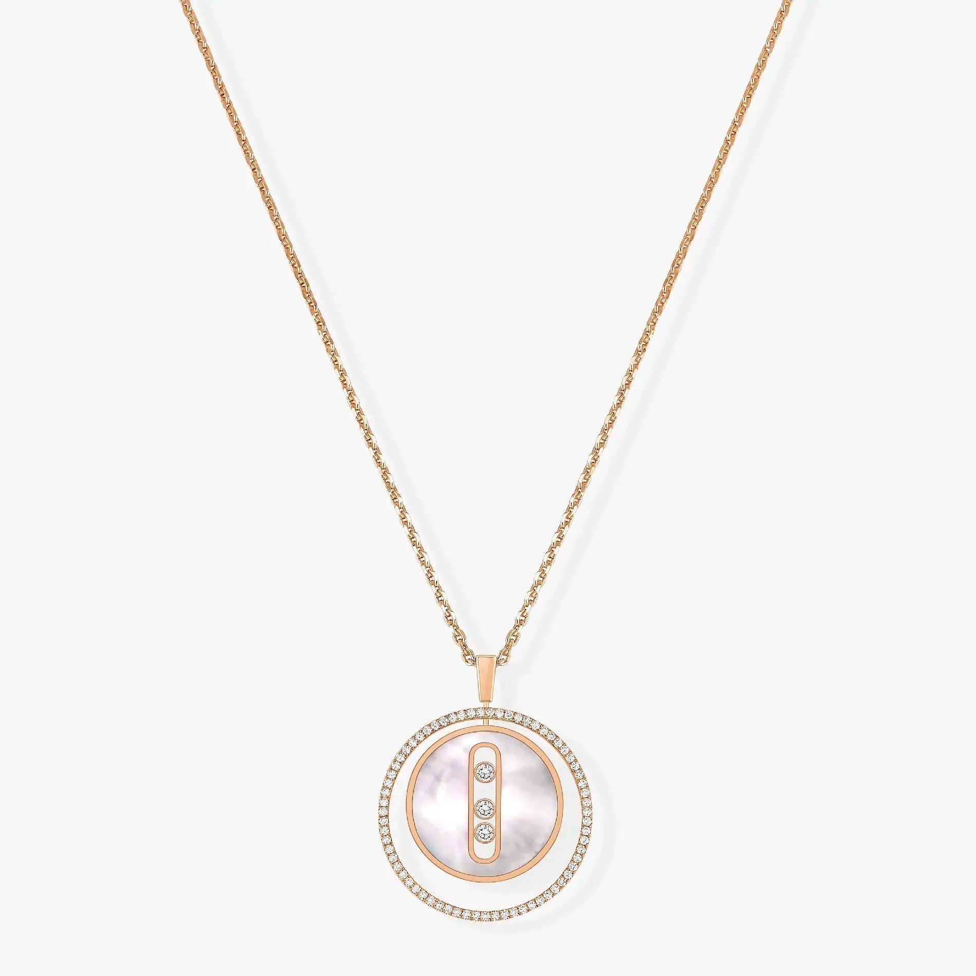 [Twinkle ]Twinkle MOVE MM NACRE BLANCHE DIAMOND NECKLACE