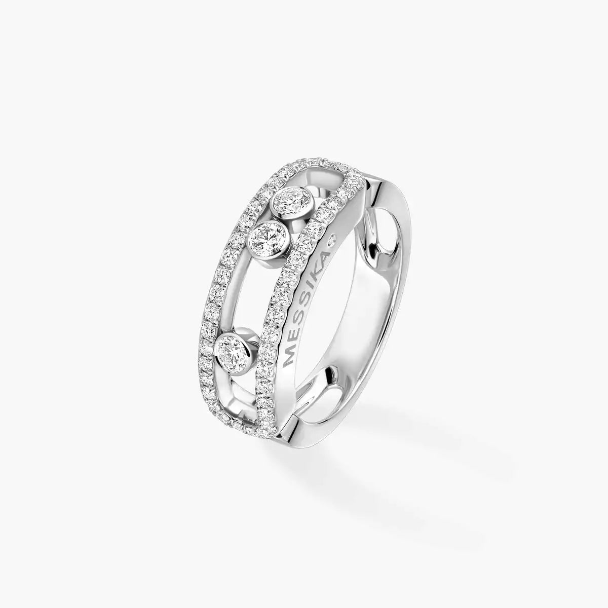 [Twinkle ] Move Gold Diamond Pave_ Ring