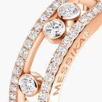 [Twinkle ] Move Gold Diamond Pave_ Ring