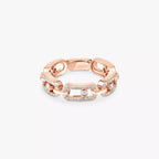 [Twinkle ]Move Link Pave_-Set Diamond Ring in Gold