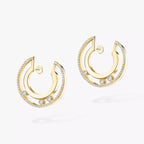 [Twinkle ]Move Romane Small Diamond Hoop Earrings