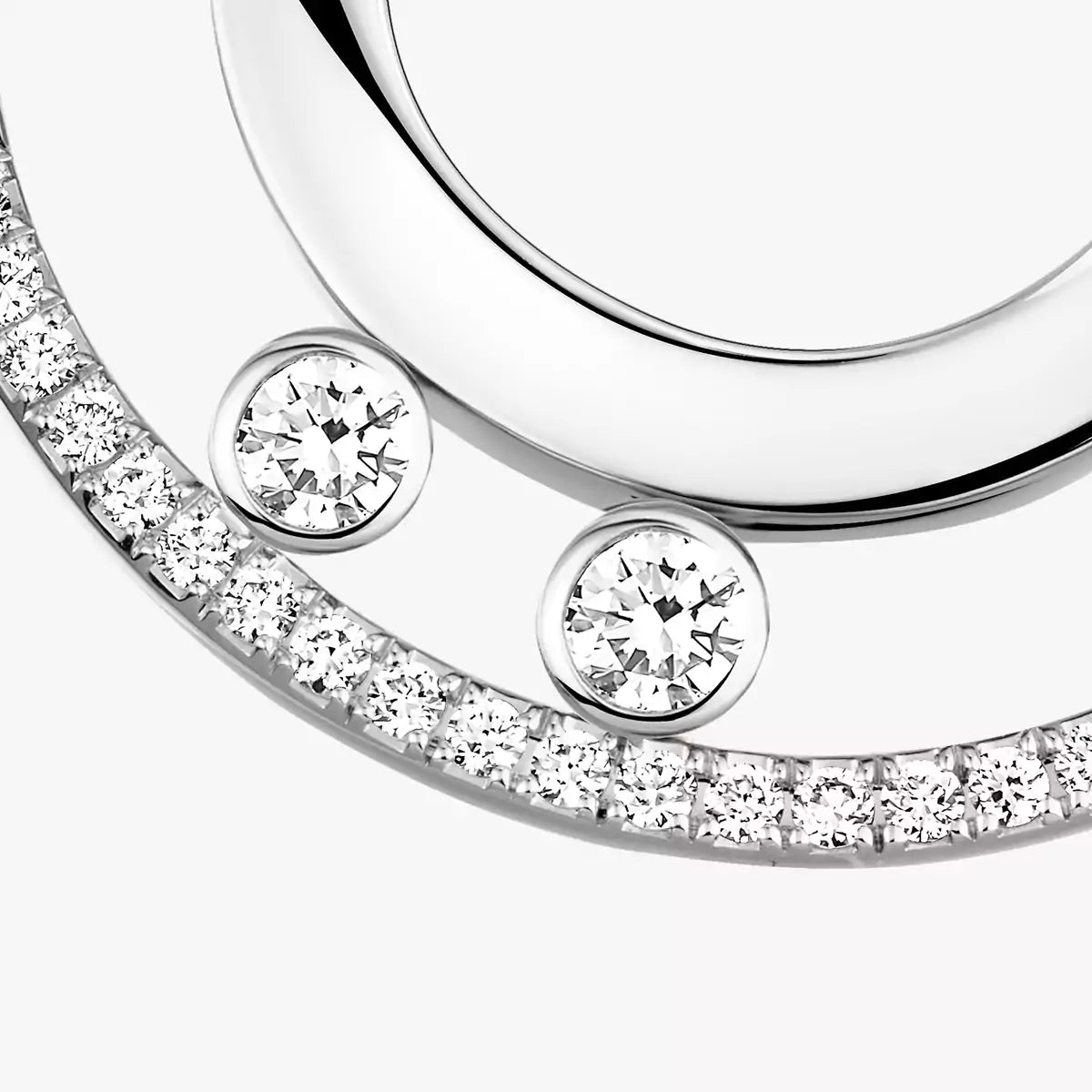 [Twinkle ]Move Romane Small Diamond Hoop Earrings