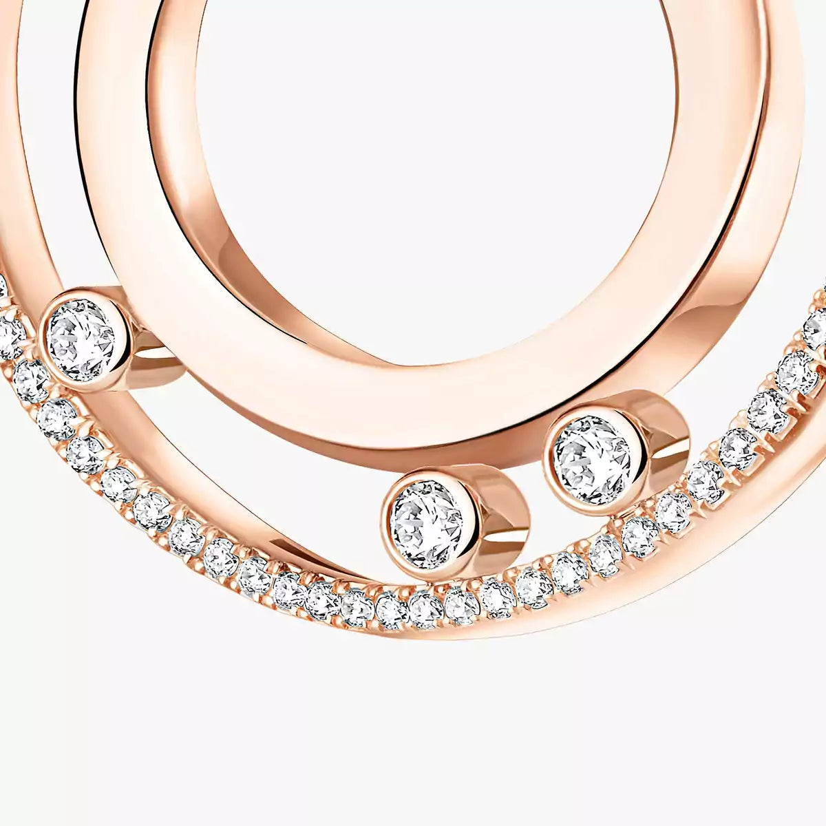 [Twinkle ]Move Romane Small Diamond Hoop Earrings