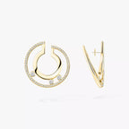 [Twinkle ]Move Romane Small Diamond Hoop Earrings