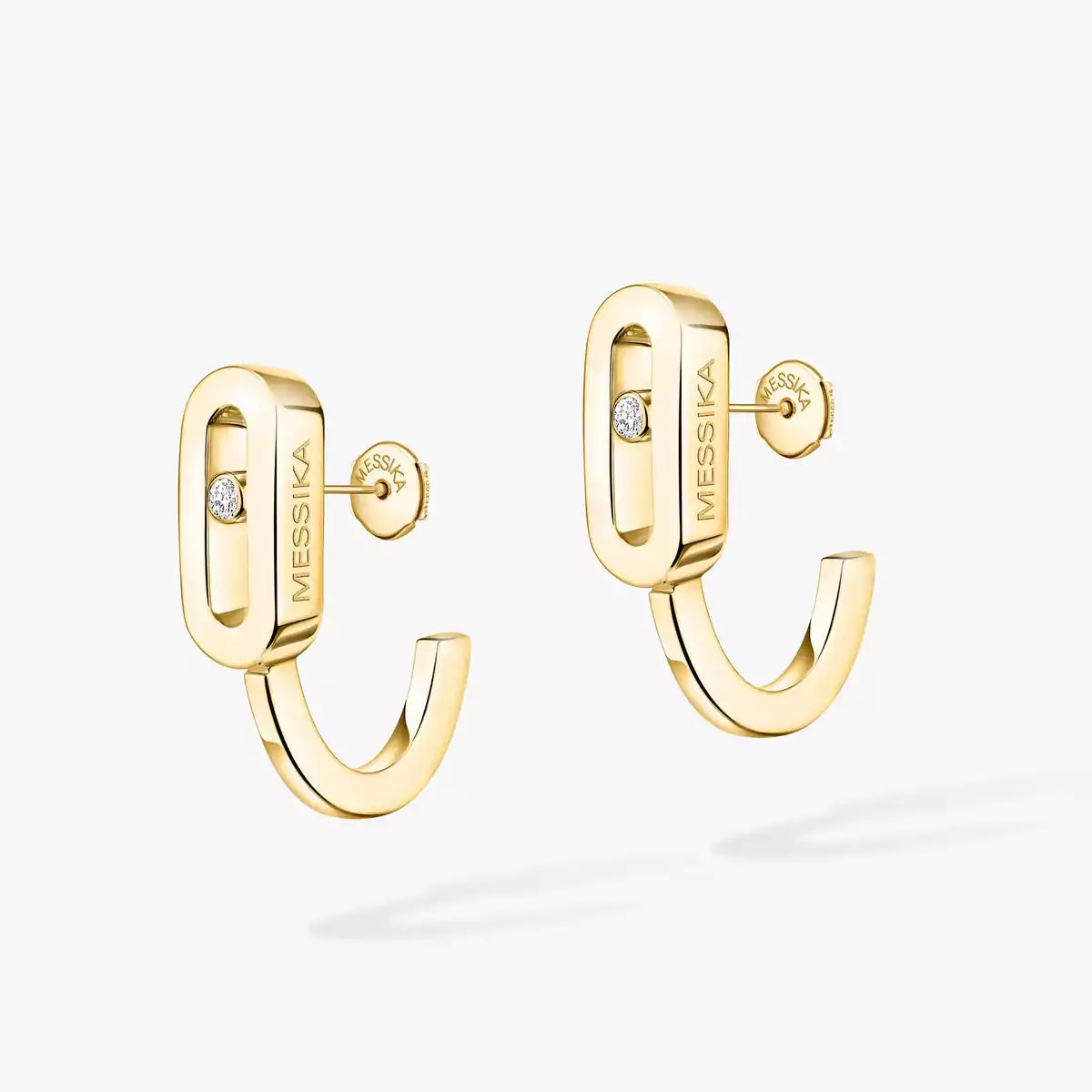 [Twinkle ]Diamond Mini Hoop Earrings Move Classique