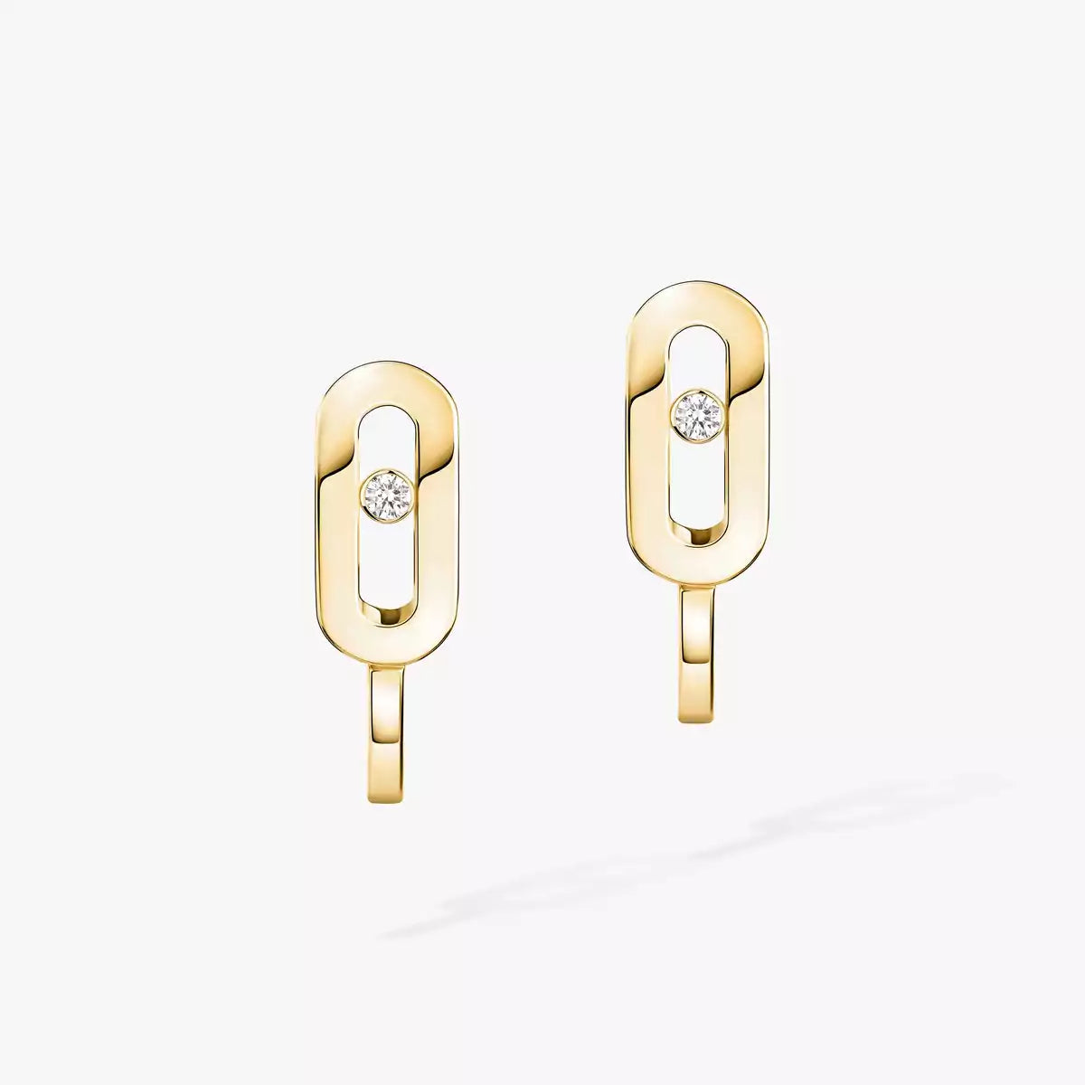 [Twinkle ]Diamond Mini Hoop Earrings Move Classique