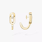 [Twinkle ]Diamond Mini Hoop Earrings Move Classique