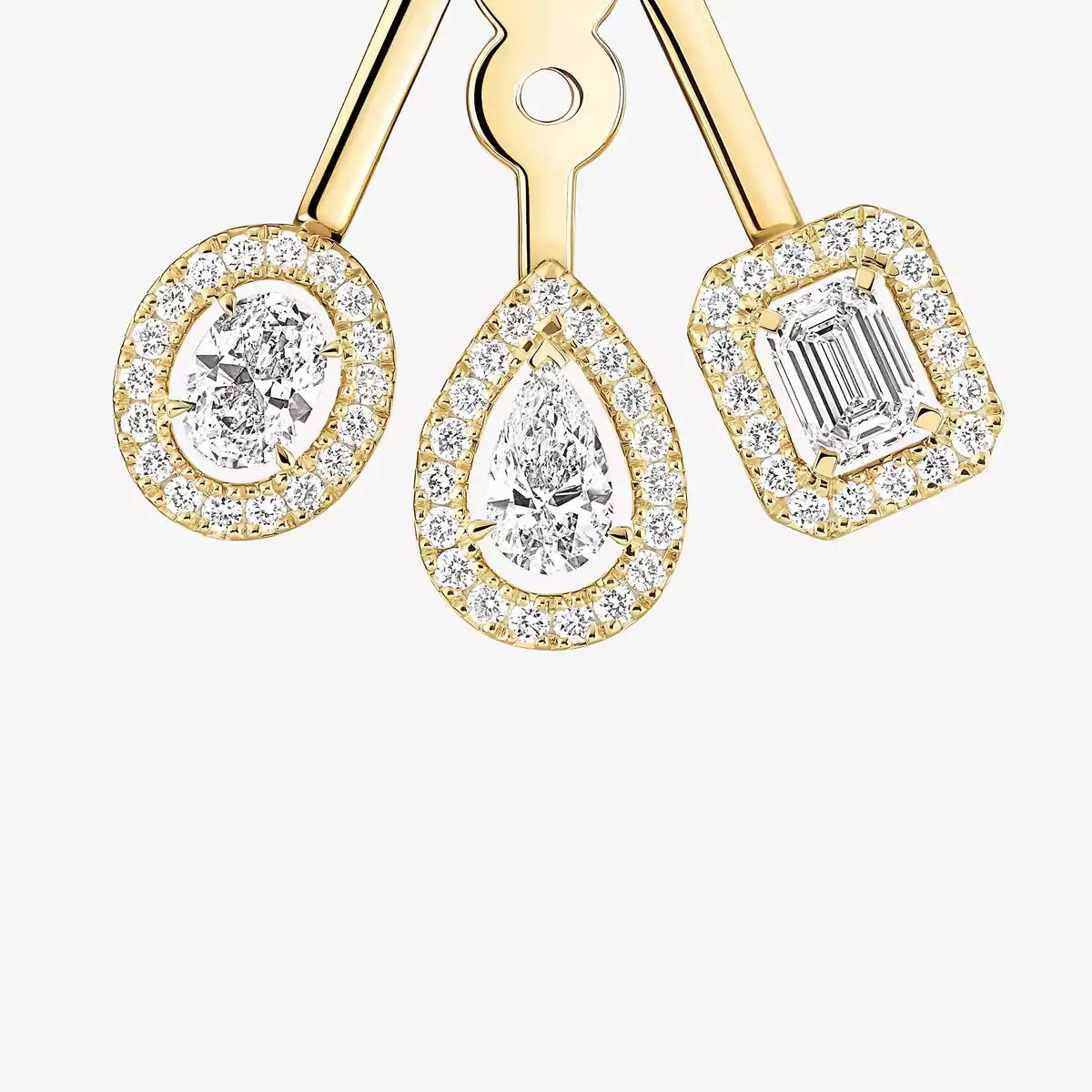 [Twinkle ] My Twin Trio  Diamond Earrings