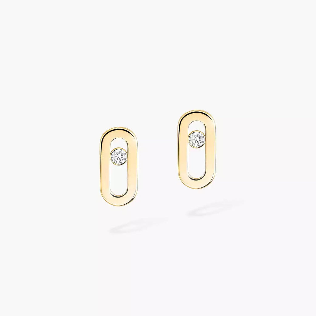 [Twinkle ]Move Uno Diamond Stud Earrings