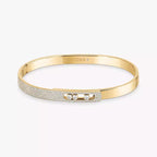 [Twinkle ]Move Noa Rose Gold Pavé Diamond Bangle Bracelet