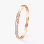 [Twinkle ]Move Noa Rose Gold Pavé Diamond Bangle Bracelet