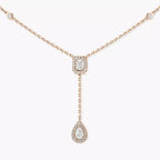 [Twinkle ]Gold Diamond Tie Necklace