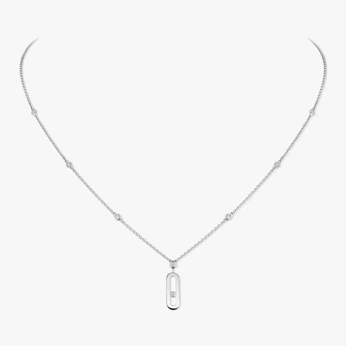 [Twinkle ] Move Uno Gold Diamond Long Necklace