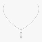 [Twinkle ]Move Uno Diamond Necklace in Rose Gold
