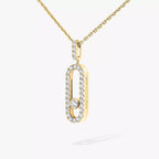 [Twinkle ]Move Uno Diamond Necklace in Rose Gold
