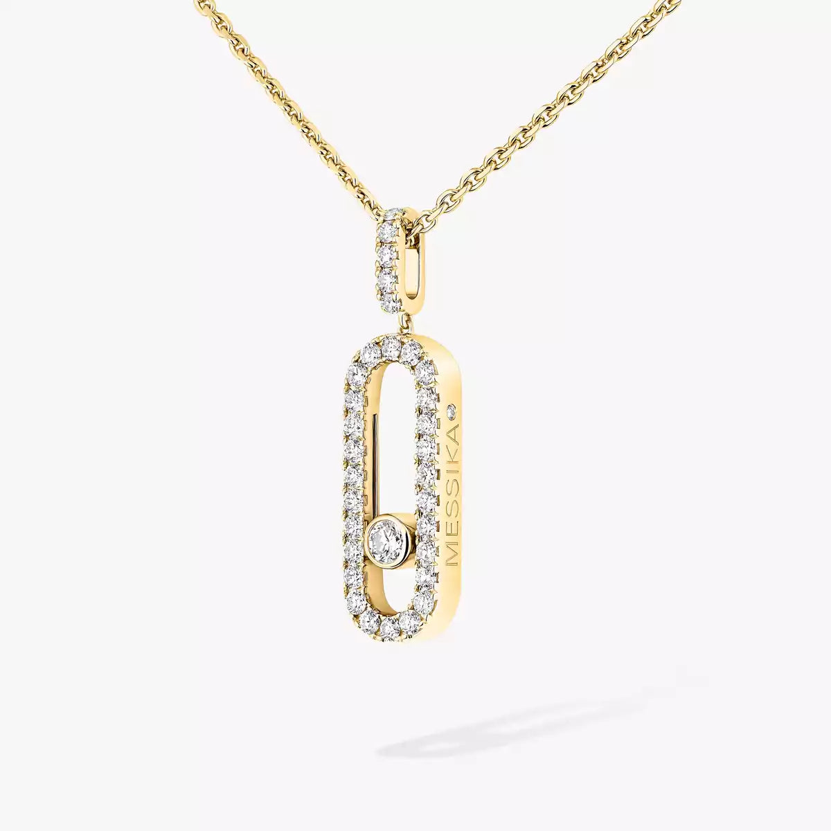[Twinkle ]Move Uno Diamond Necklace in Rose Gold