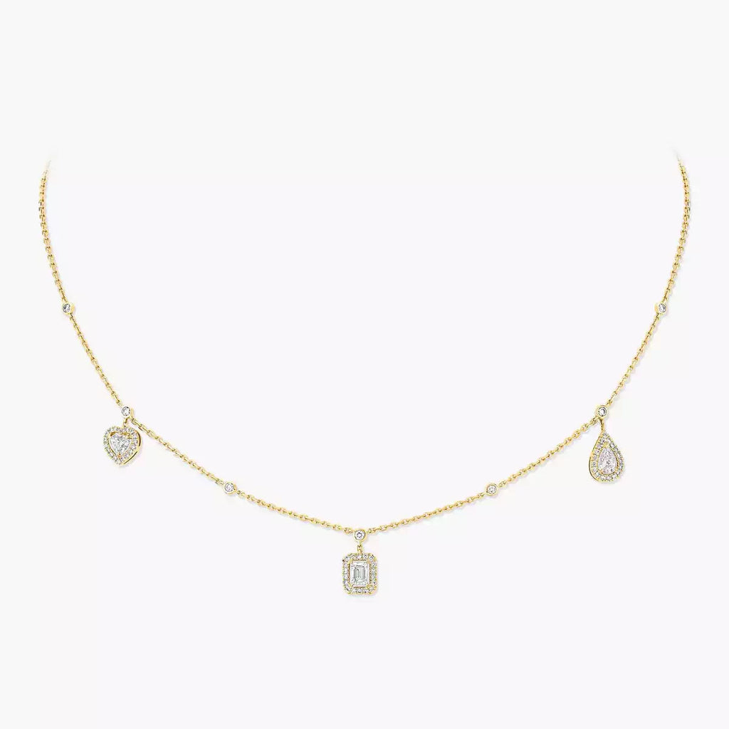 [Twinkle ]My Twin Diamond Necklace in Silver