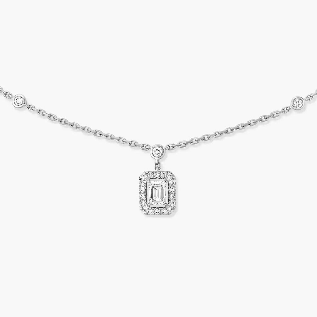 [Twinkle ]My Twin Diamond Necklace in Silver