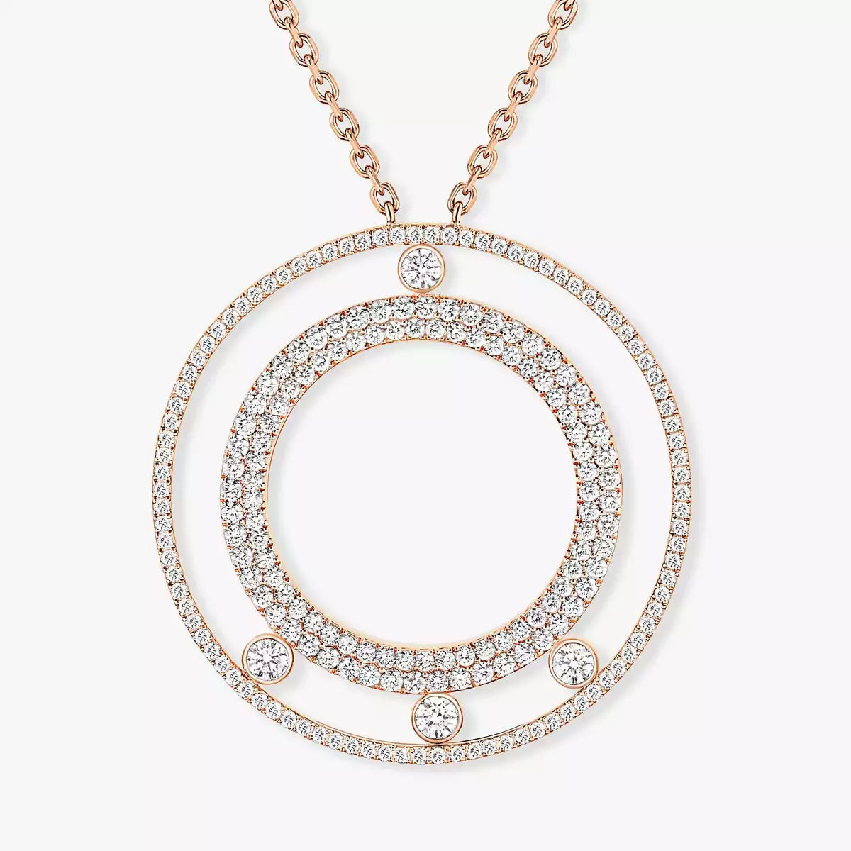 [Twinkle ]Move Romane Long Pave_-Set Diamond Necklace