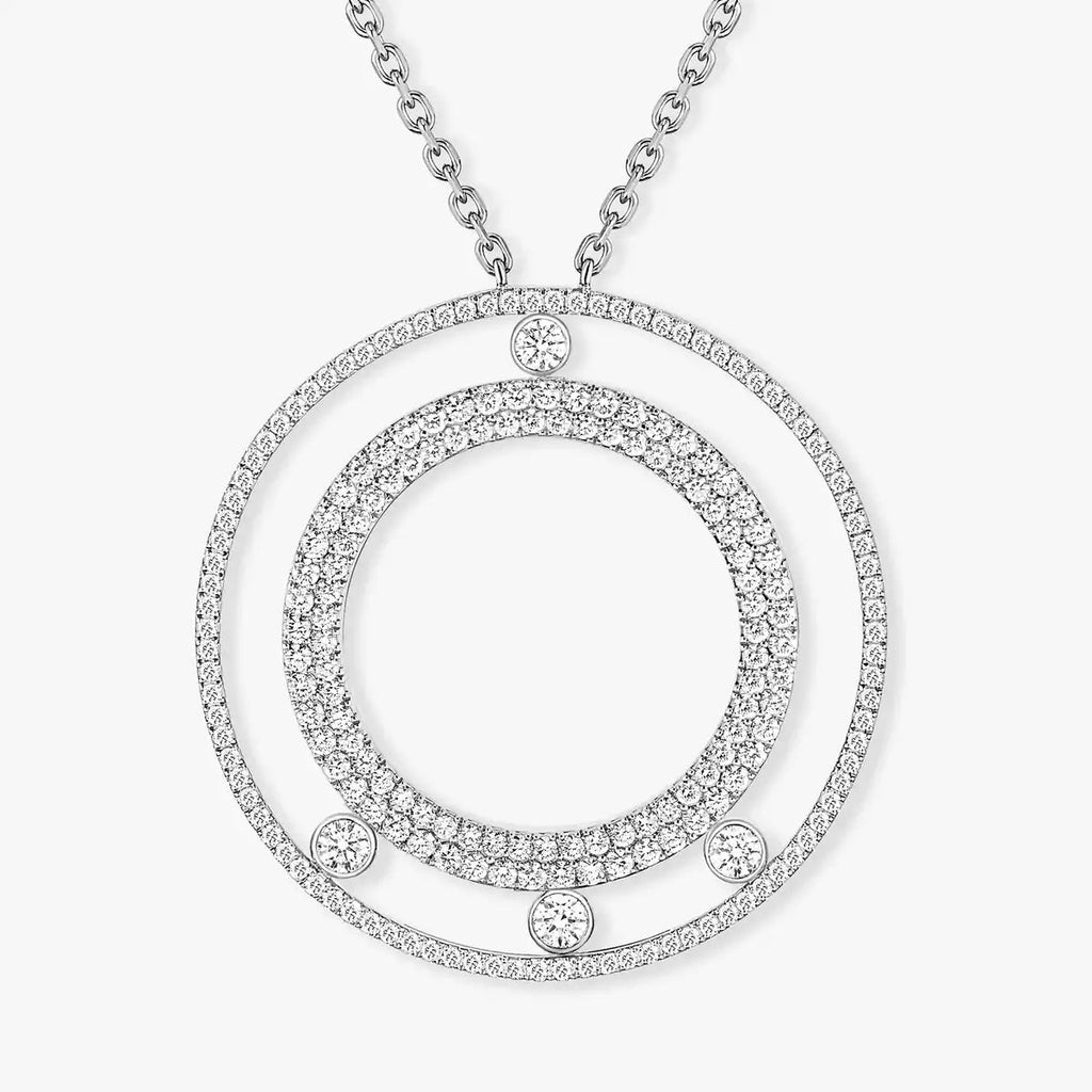 [Twinkle ]Move Romane Long Pave_-Set Diamond Necklace