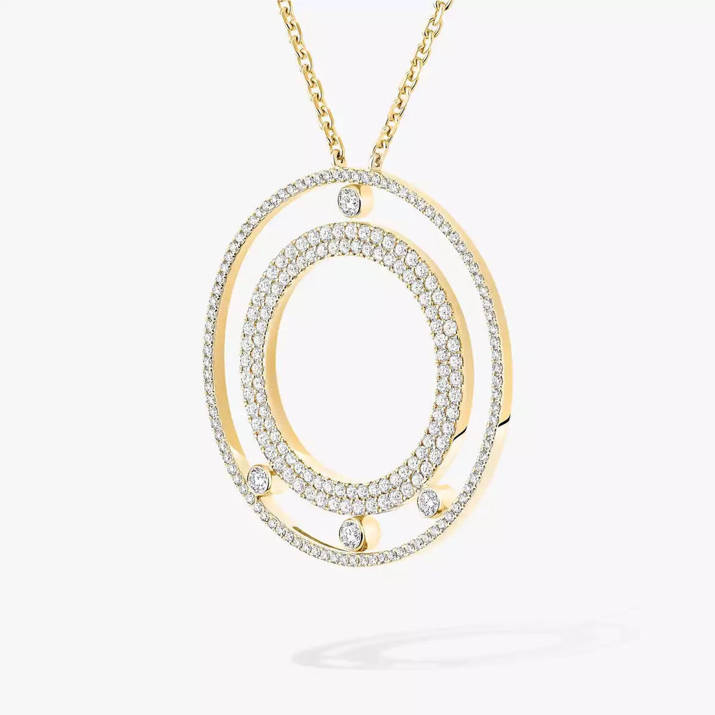 [Twinkle ]Move Romane Long Pave_-Set Diamond Necklace