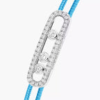 [Twinkle ]MK Care(s) pink cord pavé bracelet