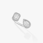 [Twinkle ]MY TWIN TOI & MOI SILVER DIAMOND RING