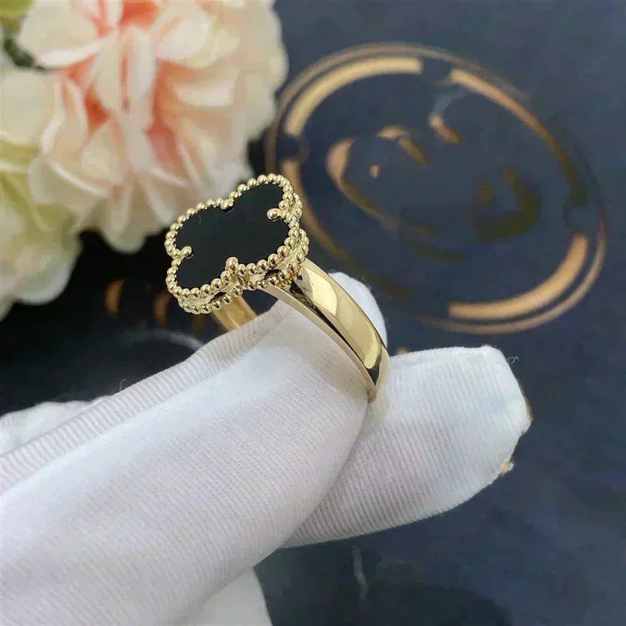 ¡®Twinkle jewelry¡¯CLOVER ONYX RING